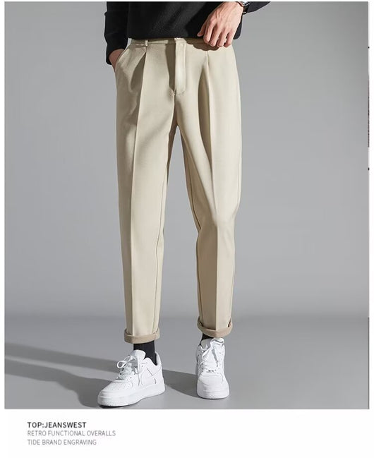 Pantalones Casuales Slim Fit en Lana para Hombre - Image 14
