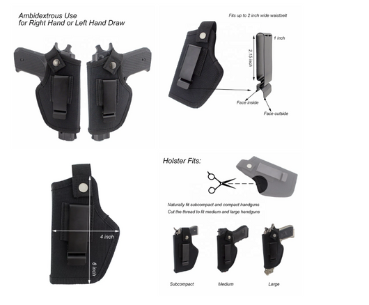 Riñonera Táctica Nylon para Pistola - Image 16