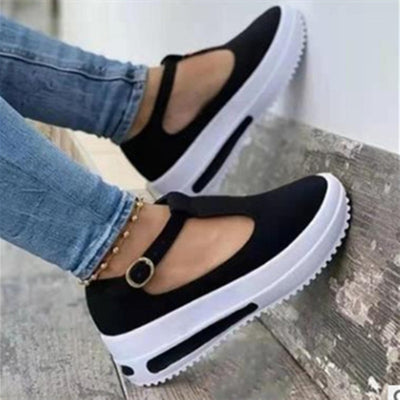 Mocasines Rojos para Mujer con Suela Gruesa y Punta Redonda - Image 11
