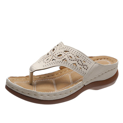 Sandalias Cuña con Clip Toe - Chanclas Verano para Mujer Zapatos de Playa - Image 10