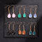 Aretes Colgantes de Piedra Gota de Agua - Diseño Versátil para Mujer
