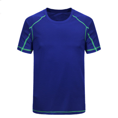 Camiseta Manga Corta de Seda para Hombre - Secado Rápido Cuello Redondo - Image 12