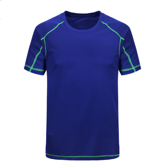 Camiseta Manga Corta de Seda para Hombre - Secado Rápido Cuello Redondo - Image 12