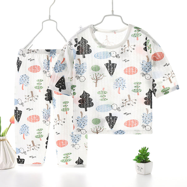 Pijama Transpirable de Tres Cuartos para Casa y Descanso