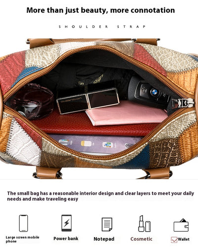 Bolso Bandolera Geométrico Cuadrillé Contraste de Colores para el Trabajo - Image 21