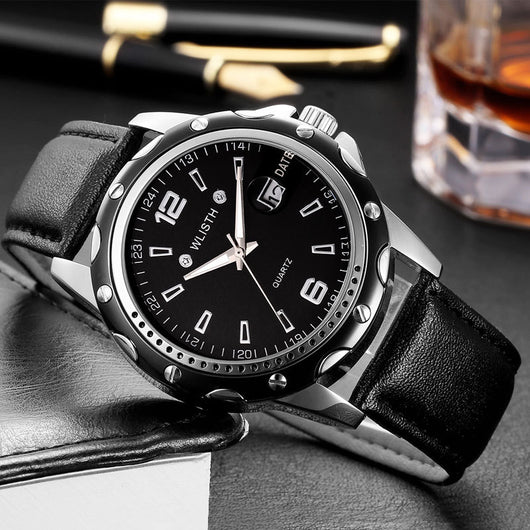 Reloj de Negocios Impermeable para Hombre con Calendario y Cuarzo - Image 4