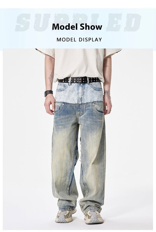 Pantalones Denim Rectos Oversize para Hombre - Image 20