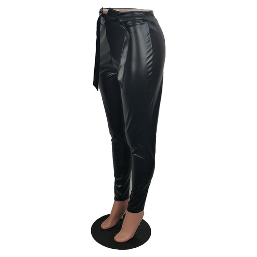 Pantalones de Cuero Casual Otoño-Invierno Estilo Europeo Americano - Image 13