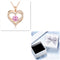 Female 925 Plateado Twelve Birthstone Pendant Necklace Rose Dorado Box October