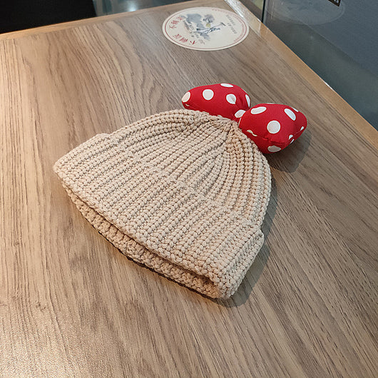 Gorro Infantil Princesa Coreana con Moño Adorable