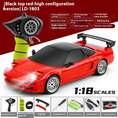 Auto de Carreras RC 2.4G con Luces LED y Función Volteo - Image 15