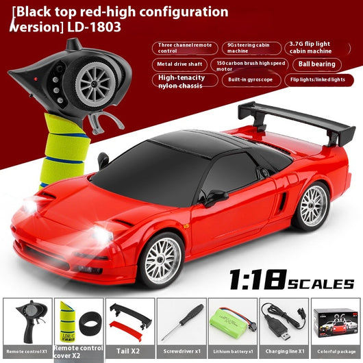 Auto de Carreras RC 2.4G con Luces LED y Función Volteo - Image 15