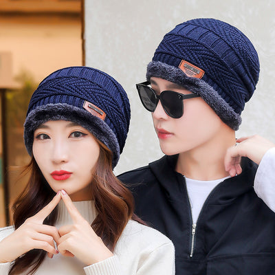 Gorro y Bufanda Térmica de Punto Grueso con Forro de Terciopelo para Invierno - Image 21