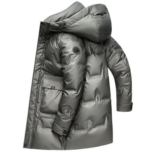 Chaqueta Acolchada con Capucha para Hombre - Abrigo Grueso Impermeable - Image 11