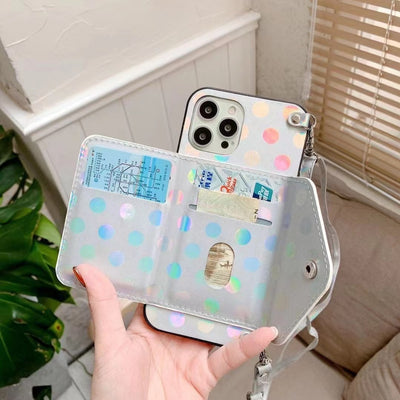 Funda para iPhone 13 con Diseño de Lunares y Compartimento para Tarjetas - Image 8
