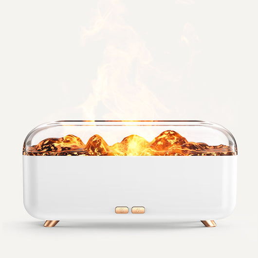 Difusor de Aromas con Luz LED Multicolor y Efecto Llama para Escritorio - Image 12