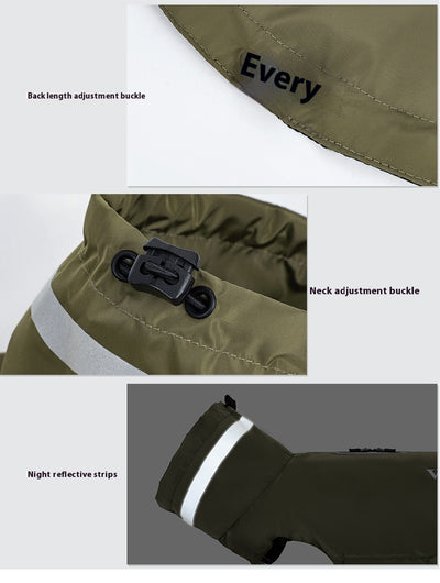 Poncho Impermeable Reflectante para Perros - Protección Total en Lluvia y Viento - Image 26