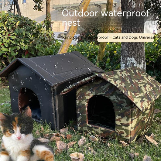 Casa Felina Impermeable para Invierno - Refugio Desmontable y Lavable - Image 3