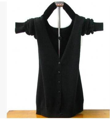 Cardigan de Cachemira Tejido para Mujer - Cuello V Elegante - Image 5