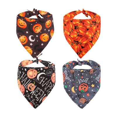 Pañuelo Triangular Reversible Halloween para Perros - Diseño Calabaza - Image 5