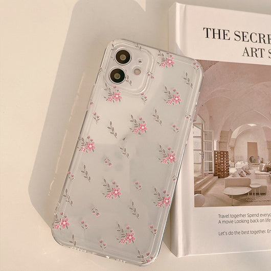 Funda Transparente de Silicona Suave con Diseño Floral - Image 4