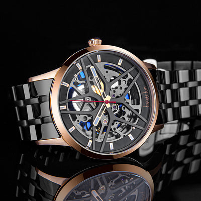 Reloj Mecánico Automático Impermeable con Esfera Hueca para Hombre - Image 5