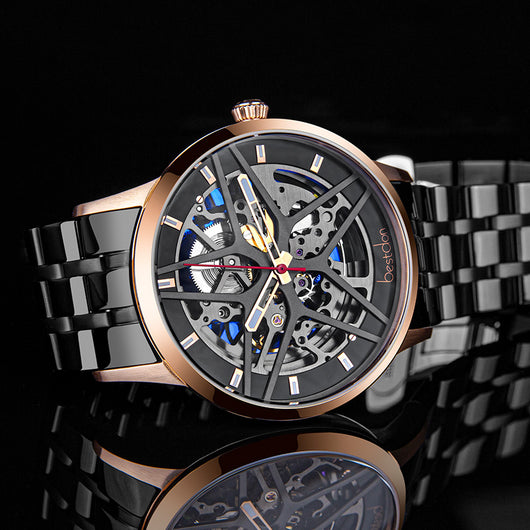 Reloj Mecánico Automático Impermeable con Esfera Hueca para Hombre - Image 5