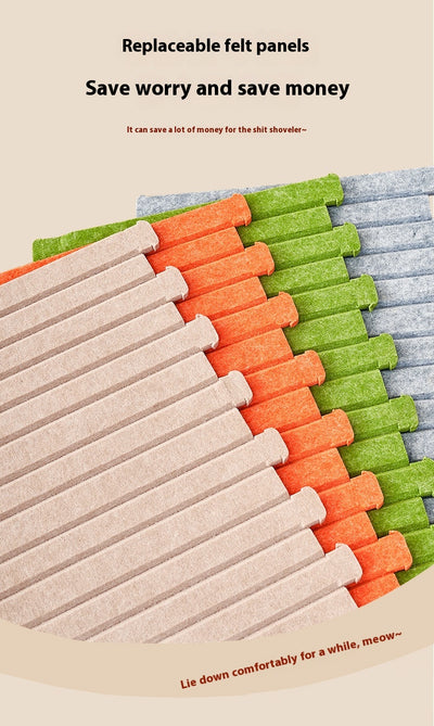 Rascador Vertical de Fieltro de Sisal para Gatos - Protector de Sofá - Image 14
