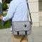 Bolsa Bandolera Oxford para Hombre Estilo Vintage de Gran Capacidad