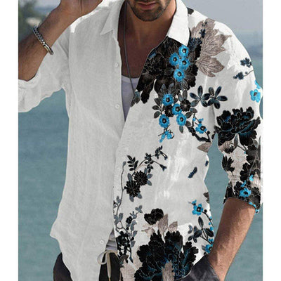 Camisa Manga Larga Slim Fit Estampada para Hombre - Image 9