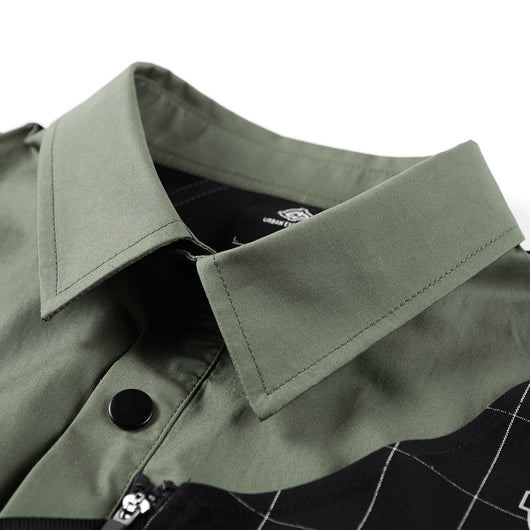 Camisa Suelta de Dos Capas Manga Corta para Hombre - Image 3