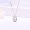 Smart Crown Necklace Female Beating Heart Pendant Clavicle Chain Blanco Dorado and Blanco diamonds