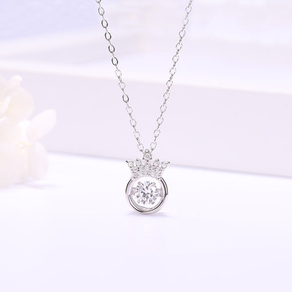 Collar Corazón Latiente Corona Inteligente - Cadena de Clavícula - Image 3