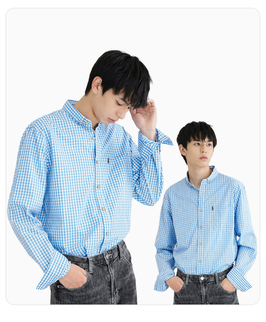 Camisa Cuadros Algodón Transpirable Ajuste Slim para Hombre - Image 7