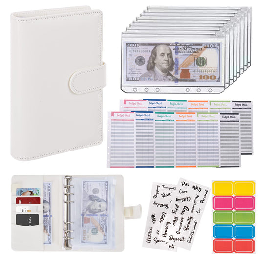 Cuaderno de Piel Macaron con Cartera Integrada y Compartimento para Billetes - Image 13