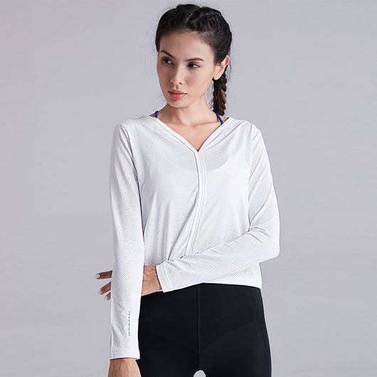 Ropa de Yoga Deportiva de Algodón y Lino de Manga Larga - Image 6