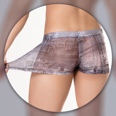 Bóxer Briefs Hombre Cintura Baja con Estampado Denim Ligero - Image 4