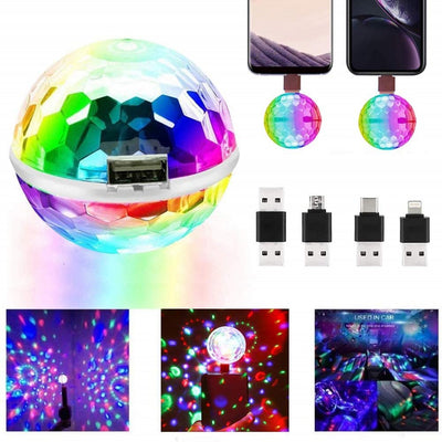 Luz LED RGB Giratoria para Móvil USB - Compatible Android y Apple - Image 10