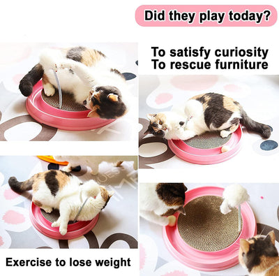Rascador Interactivo para Gatos con Juguete de Pelota - Pad de Entrenamiento y Ejercicio - Image 5