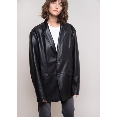 Cardigan Suelto de Cuero Proteína para Mujer - Chaqueta Casual de Manga Larga - Image 12
