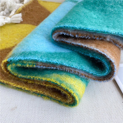 Bufanda Geométrica Acolchada de Invierno con Combinación de Colores - Image 25