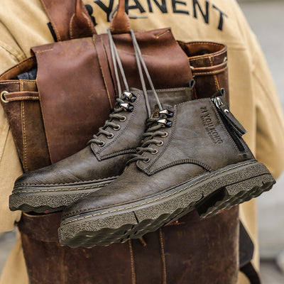 Botas de Trabajo Impermeables Estilo Británico para Hombre - Image 5