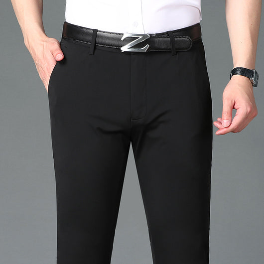 Pantalones Casuales de Seda de Hielo para Hombre - Comodidad de Verano - Image 13