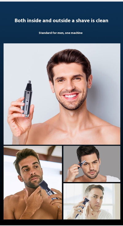 Trimmer Multifunción 4 en 1 para Nariz, Cejas y Vello Facial - Image 10