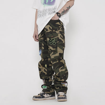 Pantalones Cargo Tácticos Camuflaje con Múltiples Bolsillos - Image 10