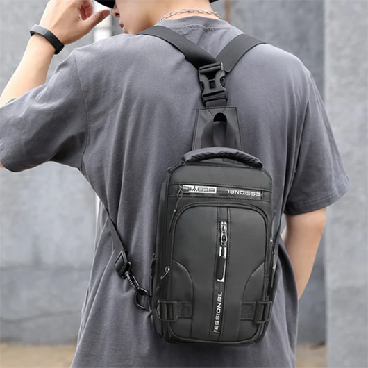 Mochila Cruzada Multifuncional para Hombre - Bolsa Pecho y Hombro - Image 3