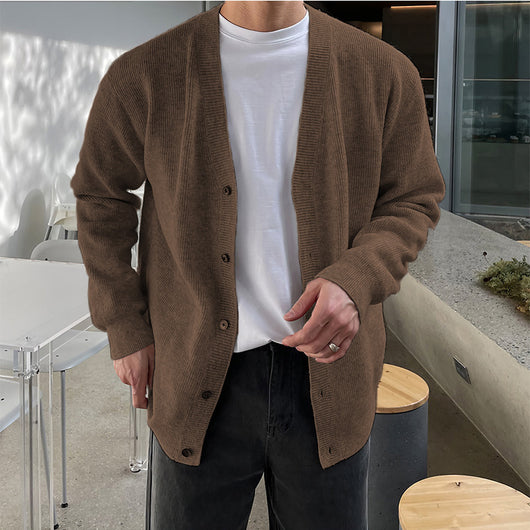 Cardigan Tejido Primavera Otoño para Hombre - Image 3