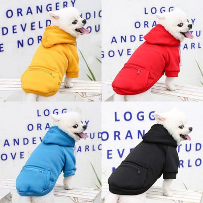 Sudadera con Bolsillo y Cierre para Mascotas Pequeñas y Medianas