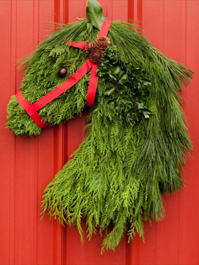 Guirnalda Navideña Cabeza de Caballo con Esferas Decorativas - Image 7
