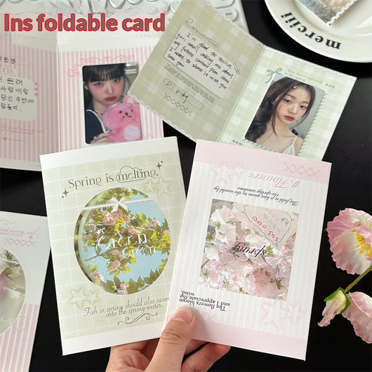 Tarjeta de Felicitación Romántica Plegable con Diseño Instagram